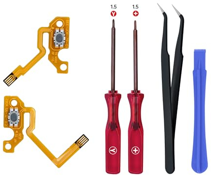 Mcbazel ZR ZL Câble Flexible Bouton, Kit de Câble Ruban de Remplacement avec Jeu de Tournevis pour Nintendo Switch 2 Joy-Con