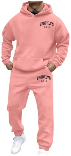 Ensemble sweat à capuche et manches longues pour homme et femme, style déco