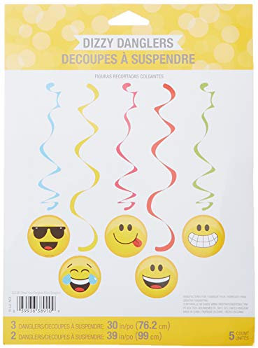 Creative Convertting 8C322185 Emoji-Anhänger 91 cm, mehrfarbig