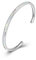 WINNICACA Weiß Feueropal Armreifen Armbänder Sterling Silber Einstellbare Armreifen Armbänder Schmuck für Frauen Muttertag Geburtstag Geschenke