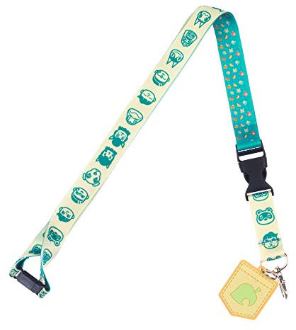 Animal Crossing Lanyard with Keychain