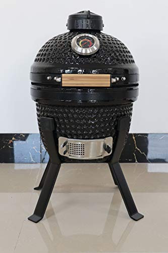YNNI KAMADO TQ0013YL 13 AMARILLO Kamado Horno BBQ Grill Huevo con soporte TQ0013YL