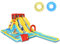 COSTWAY Inflatable Bouncy Castle, Jumper House Water Park with Double Slides, Water Gun, Basketball Hoop and Splashing Pool