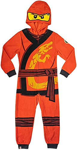LEGO Ninjago Kai The Red - Traje de unión, con capucha para niño, Rojo -, 4