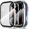 LK [2 Stück Schutzhülle ] Kompatibel mit Apple Watch Series 9/8/7, 41 mm Displayschutzfolie, [9H Härte] [ HD Klar ] Voller Schutz,Kratzfestes Hard PC Protector Cover für apple Watch 7/8/9 41 mm- Clear