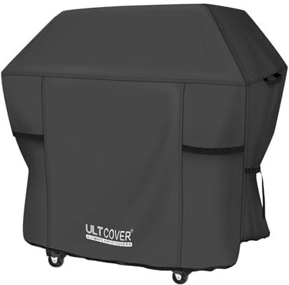 ULTCOVER Wasserdichte Grillabdeckung, robuste Abdeckung für Gasgrills mit 2–4 Brennern im Außenbereich, Schwarz, 132,1 cm