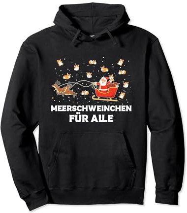 Meerschweinchen Für Alle Meerschwein Weihnachtsmann Pullover Hoodie