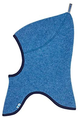 Finkid Luola Wool Blau - Vielseitige wärmende Kinder Wollfleece Sturmhaube, Größe L - Farbe Real Teal