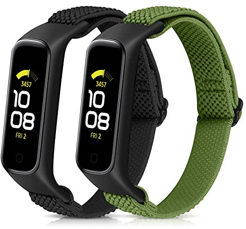 Vodtian Elastisch Armband Kompatibel mit Samsung Galaxy Fit 2 Armband für Damen Herren, Verstellbares Ersatzarmbänder Nylon Loop Sport Uhrenarmband für Galaxy Fit 2