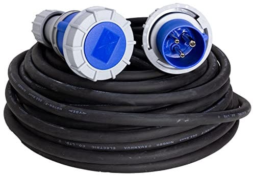 VSDITALIA - Prolunga Elettrica Industriale Professionale da 10 Metri - Spina e Presa CEE 3 Poli, Cavo 3G2.5, protezione IP67, rivestimento cavo in neoprene 230 V /16 A