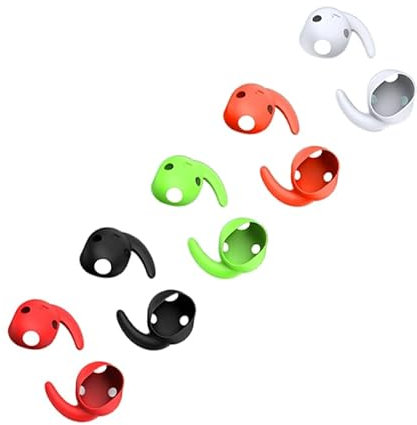 Aiivioll Anti-Slip Earbuds Earhooks Compatible with Beats Studio Buds, 5 Pairs of Earhooks Non-Slip Earbuds Sleeves Silicone Earhook Accessories [Not Fitting Cases]