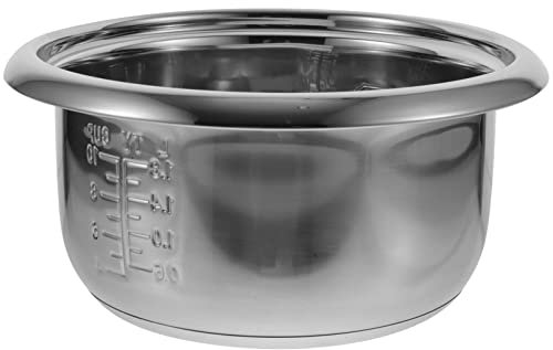 CALLARON Stainless Steel Rice Cooker Liner Non-Stick Inner Pot Replacement for Electric Cookers (4l)