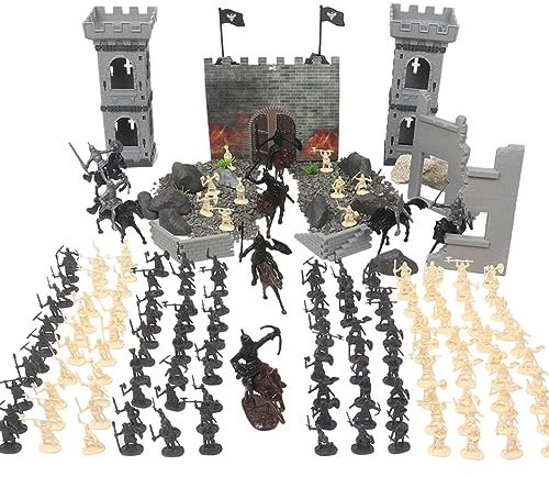 Uposao 250 Teiliges Antikes Römischen Mittelalterlichen Spielzeug Militär Spielset Burg Soldaten Ritter Spielzeug Und Schlachtfeldzubehör Für Kinder Jungen