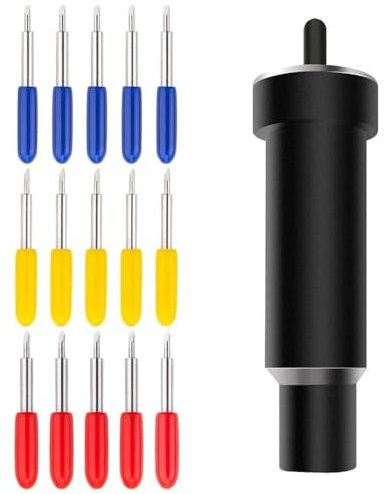 Gebildet Explore Schwarzes Gehäuse mit Klingen-Set für Explore 3/Air 2/Air/One/Maker 3/Maker Aosry Deep Point Blade, 45° Standard Blades, 30° Fine Point Blades, 60° Deep Cut Blades