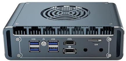 Tuofudun Firewall Mini PC 12th Gen N5105 i226-V DDR4 Firewall Router in alluminio con ventola 4x i226 2.5G LAN PVE Computer