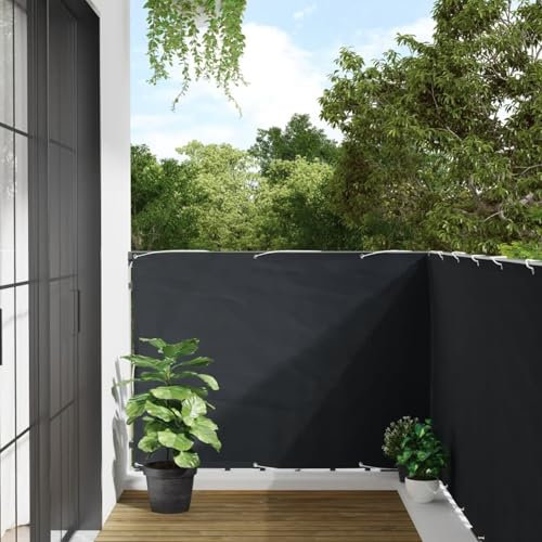 Buzaza Écran d'intimité de Balcon Anthracite 400x120 cm PVC,Brise-Vue,Brise Vue Beige,Canisse Brise Vue