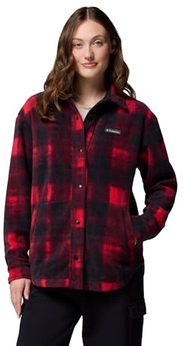 Columbia Women's Benton Springs Shirt Jacket 2 Full Zip Fleece Jacket (pack of 1)