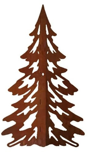 Tannenbaum, Weihnachtsbaum, Christbaum, Außen, Edelrost, Metall, 3-Dimensional, Gartendeko, Weihnachten