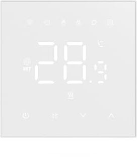 DEWIN Termostato Inteligente, Termostato WiFi Tuya Pantalla táctil LCD Digital Programable 16A con Sensor Control por Voz