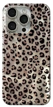 Jacyren Coque de protection pour iPhone 11, en silicone TPU, transparente, résistante aux chocs et aux rayures, motif léopard à paillettes