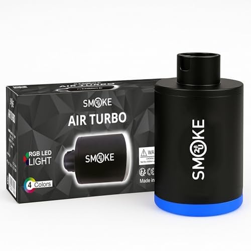 Shisha Air Turbo Starter, Shisha Elektrisches Anzieher Setup Booster, Wasserpfeifen Hookah Pumpe Kohle Anzündhilfe Luftgebläse Anblashilfe Anmachhilfe, Schneller Shisha Start in Sekunden