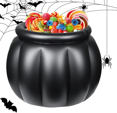 Aufblasbarer Getränkekühler, Halloween-Design, für und Garten, Eiseimer, Schwarz, 56 x 46 cm, für Esszimmer, Küche, Garten