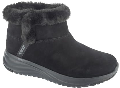 Skechers Damen ON-THE-GO STELLAR Daphne Stiefel, Black Suede, 40 EU