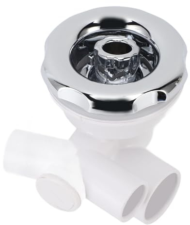 SIXRUN Bocchetta per Idromassaggio con Getto, Sostituzione Getto d'Acqua in PVC Acciaio Inossidabile per Massaggio, con Design Levigato Senza Bave, per Vasca Idromassaggio Piscina