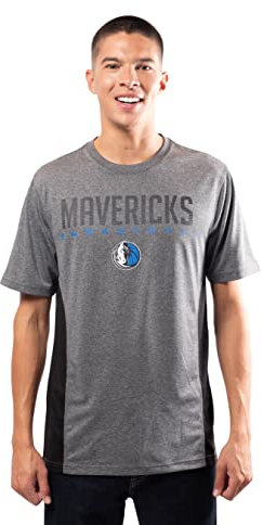 Ultra Game Herren NBA Active Tee Shirt, Dunkelgrau meliert, X-Large