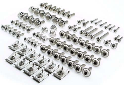 Peugeot Speedfight 2 Schrauben Verkleidung Edelstahl rostfrei Schraubenset Satz 10 Clipse - 87 Bauteile