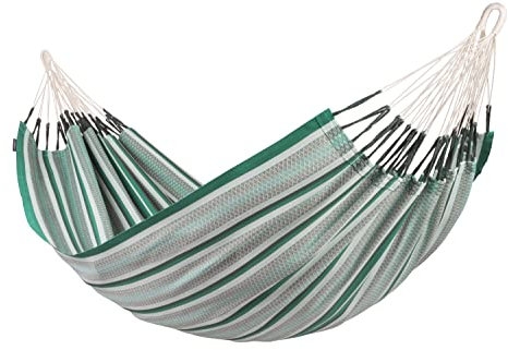 LA SIESTA® Modesta Agave - Klassische Doppel-Hängematte aus Bio-Baumwolle