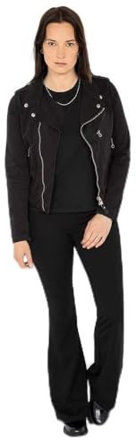 Schott NYC Jktper1601W Giacca Perfecto in Twill di Cotone Schott, Nero, XS Donna