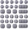 URAQT Organizador Cables Escritorio, 30pcs USB Clips de Cable Duraderos con Autoadhesivo Fuerte, Sujeta Cables Adhesivo, Cable Management para TV PC Laptop Cargador o Ratón Hogar Oficina (Gris)