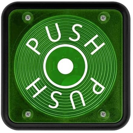 Dieffematic Push-C1 Nologo Trasmettitore Radio a Muro - 433,92 MHz, Codice Fisso e Rolling HCS, IP54, CR2032