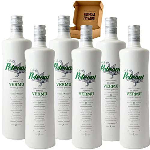 St Petroni Vermú - Envio 24h - El Mejor Vermut del Mundo - Vermouth Caja Regalo (Vermú Blanco - 6 Botellas)