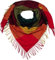 styleBREAKER Damen XXL Schal mit mehrfarbigem Karo Muster und Fransen, warmes Winter Tuch, Deckenschal 01017116, Farbe:Rot-Grün-Gelb