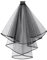 Colexy Brautschleier Kurz, Satin Mit Kamm, Double Layer Bachelorette Hochzeit Halloween Fasching Kostüm Accessoires, 80cm Vintage-Schleier, Schwarz