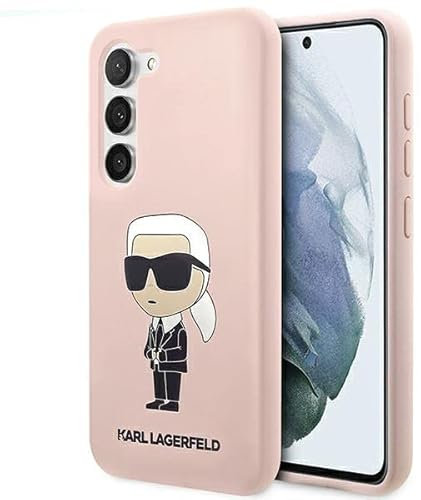 KARL LAGERFELD Hülle KLHCS23MSNIKBCP Samsung S23+ S916 rosa silikon Ikonik