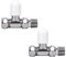NRG 15mm White Straight Radiator Valve Lockshield Valves Central Heating Taps