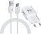 USB Ladegerät mit USB Typ-C Ladekabel Schnellladekabel für Samsung Galaxy S8 S8+ S9 Plus S9+ S10 Plus S10e S20 A50 A51 A15 A14 A13 A20 A34 A42 5G Note 8/9, Ersatz-Original Schnellladegerät, Weiß