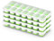 ChefAide Ice Cube Tray with Lid, 4 Pack Durable Stackable Ice Cube Trays for Freezer with Removable Lids, Easy-Release Plastic & Silicone Ice Tray for Cocktail, Coffee, Soda