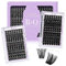 Wimpern Einzeln 208 PCS B&Q DIY Lash Clusters für Anfänger Wiederverwendbare Wimpernbüschel Einzelwimpern für Wimpernverlängerung zu Hause Individual Lashes Wimpern Extension(D-8-16MIX,B05+B06)