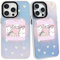 SharkProten Case for iPhone X/XS/iPhone 10 Phone Case Cover Holographic Laser Bling Kawaii Pattern TPU PC Shockproof Anti-Scratch Bumper Phone Shell for Women Girls Female Femininity 5.8 Inch