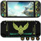 DLseego Monster Hunter Schutzhülle für Switch OLED neues Modell, dockbare Hartschale, niedliche Schutzhülle für Joycon-Controller mit 4 Daumengriff-Kappen – Golden Eagle
