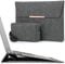 HYZUO 15 Zoll Laptop Hülle Tasche mit Standfunktion für MacBook Air 15 M4 A3241 M3 A3114 M2 A2941 2025-2023, MacBook Pro 15 2019-2016, 15 Surface Laptop 7/6/5/4/3, mit Zubehörtasche, Weltraumgrau