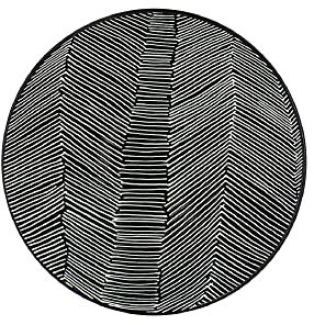 NOVASTYL - Lot 6 assiettes plates kenya 27cm en grès noir - 2614340