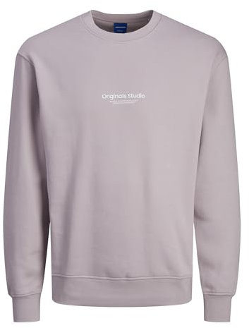JACK & JONES Herren Jorvesterbro Sweat Crew Neck Noos 12241694 ,Lavender Frost ,M