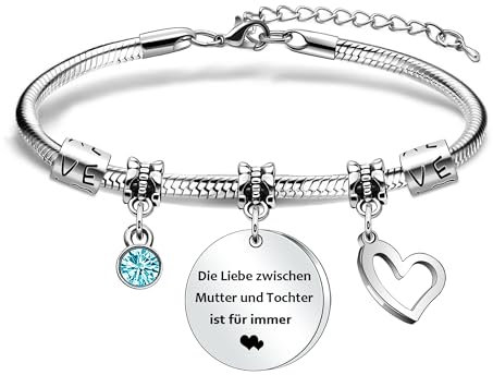 Bestes Geschenk für Mutter und Tochter Armband Geschenk für Mutter und Tochter für Weihnachten Geburtstag und Muttertag Ich liebe dich immer und ewig