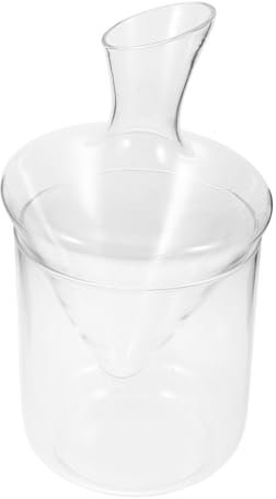 ABOOFAN Decanteur à Vin Rouge Carafe Classique Verre Transparent Oblique Récipient