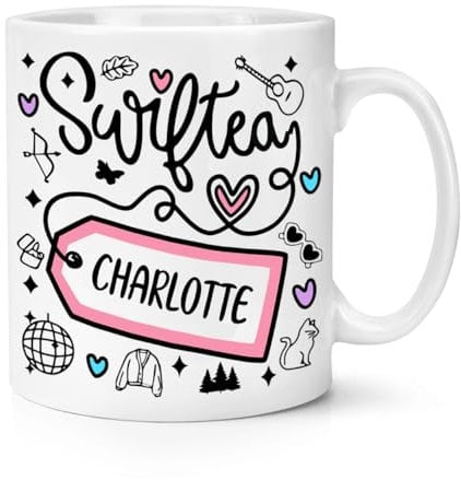 Personalised Swif-Tea 10oz Mug Cup Funny Gift Present Parody Tea Lover